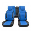 Car seat covers sport blue leatherette (full set)