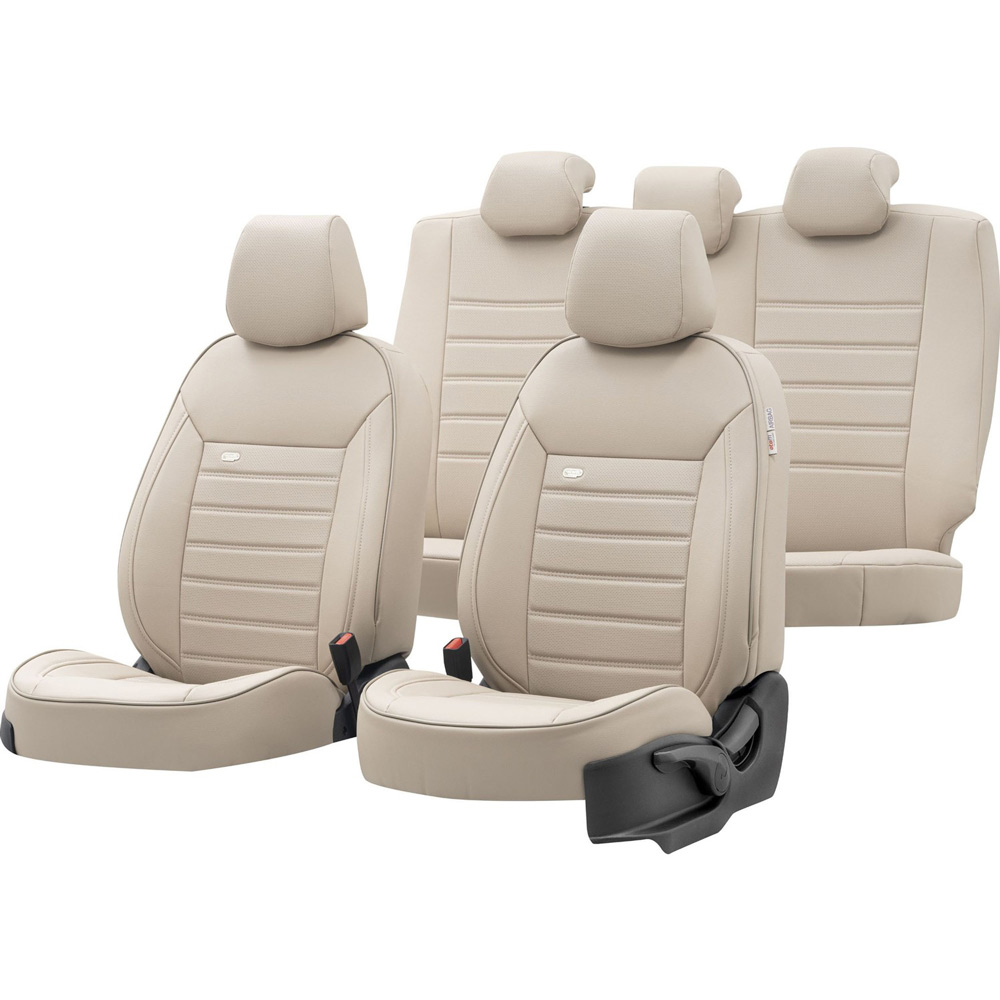 car seat covers leather beige
