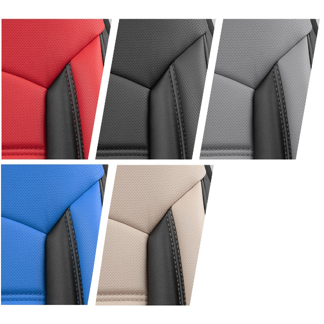 Car seat covers leatherette colors