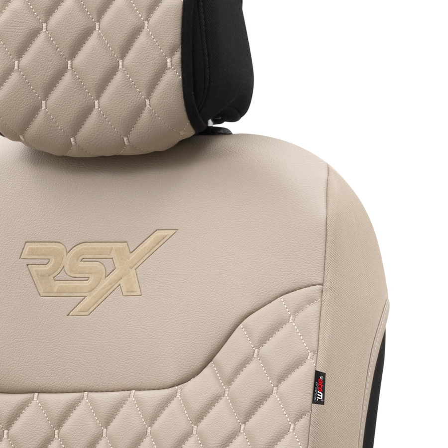 CAR SEAT COVERS OFFERS Car seat cover rsx beige leatherette (1pcs front)