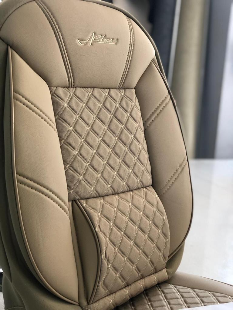 car seat covers leather beige