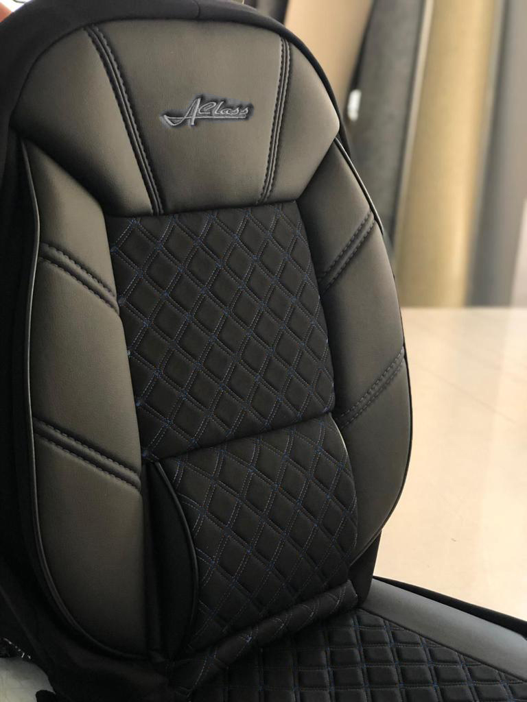 car seat covers leather black